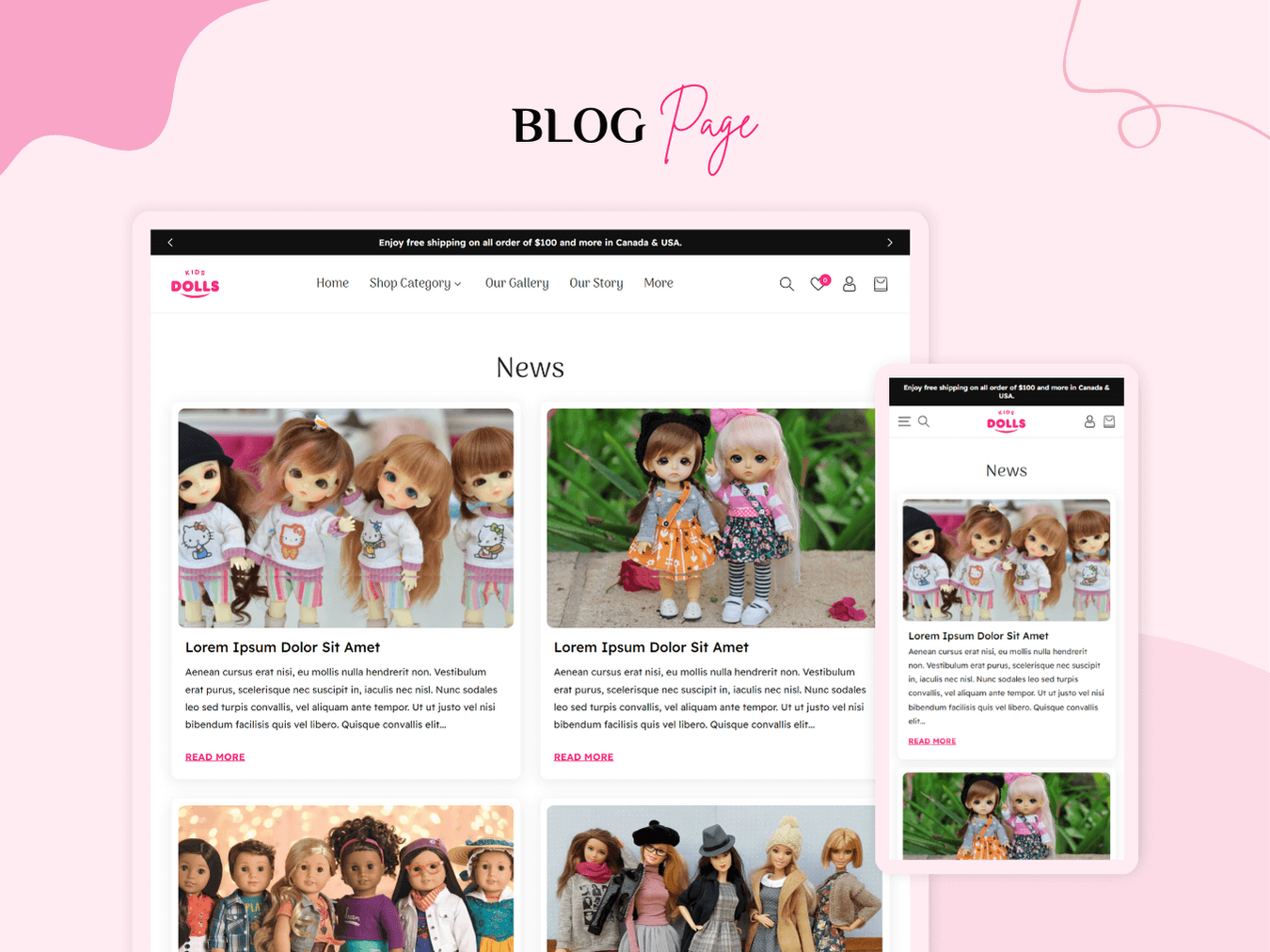 DOLLS - Best Shopify Toy Store | Shopify 2.0 Theme