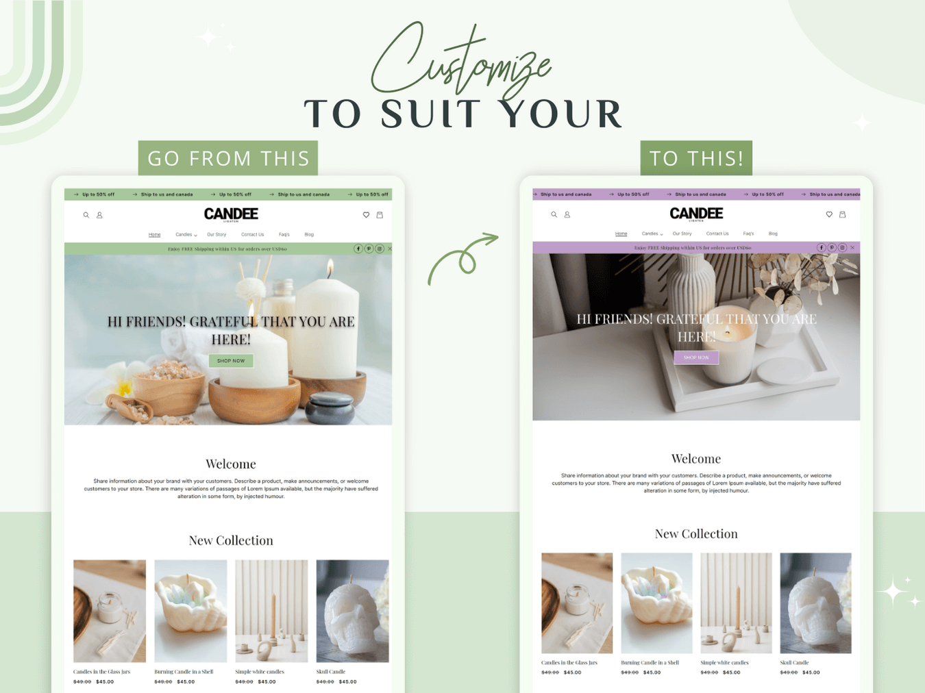 Candle Business Website Design