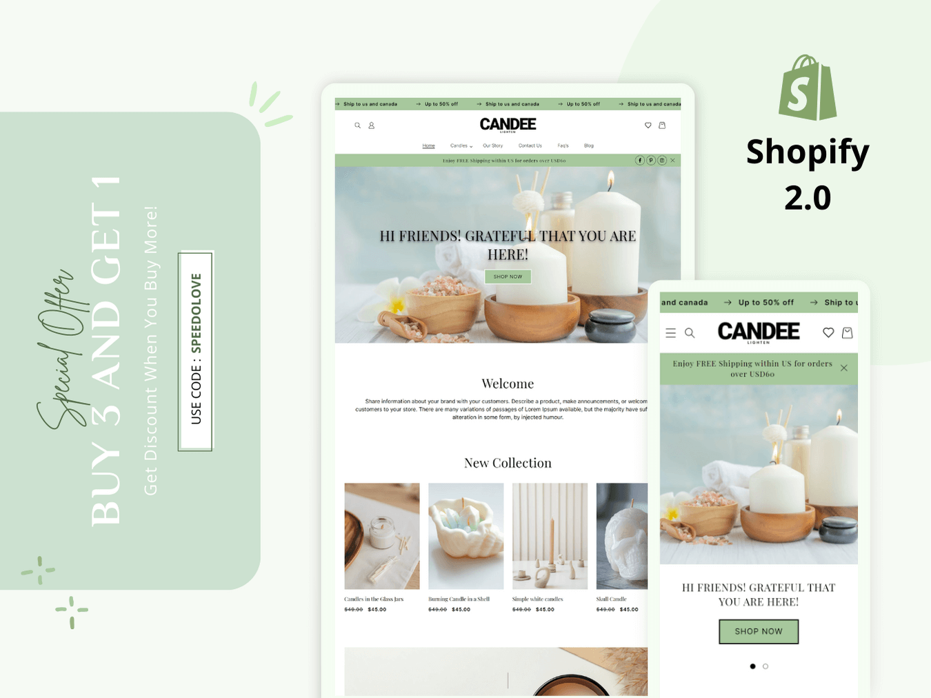 Stylish Candle Product Showcase