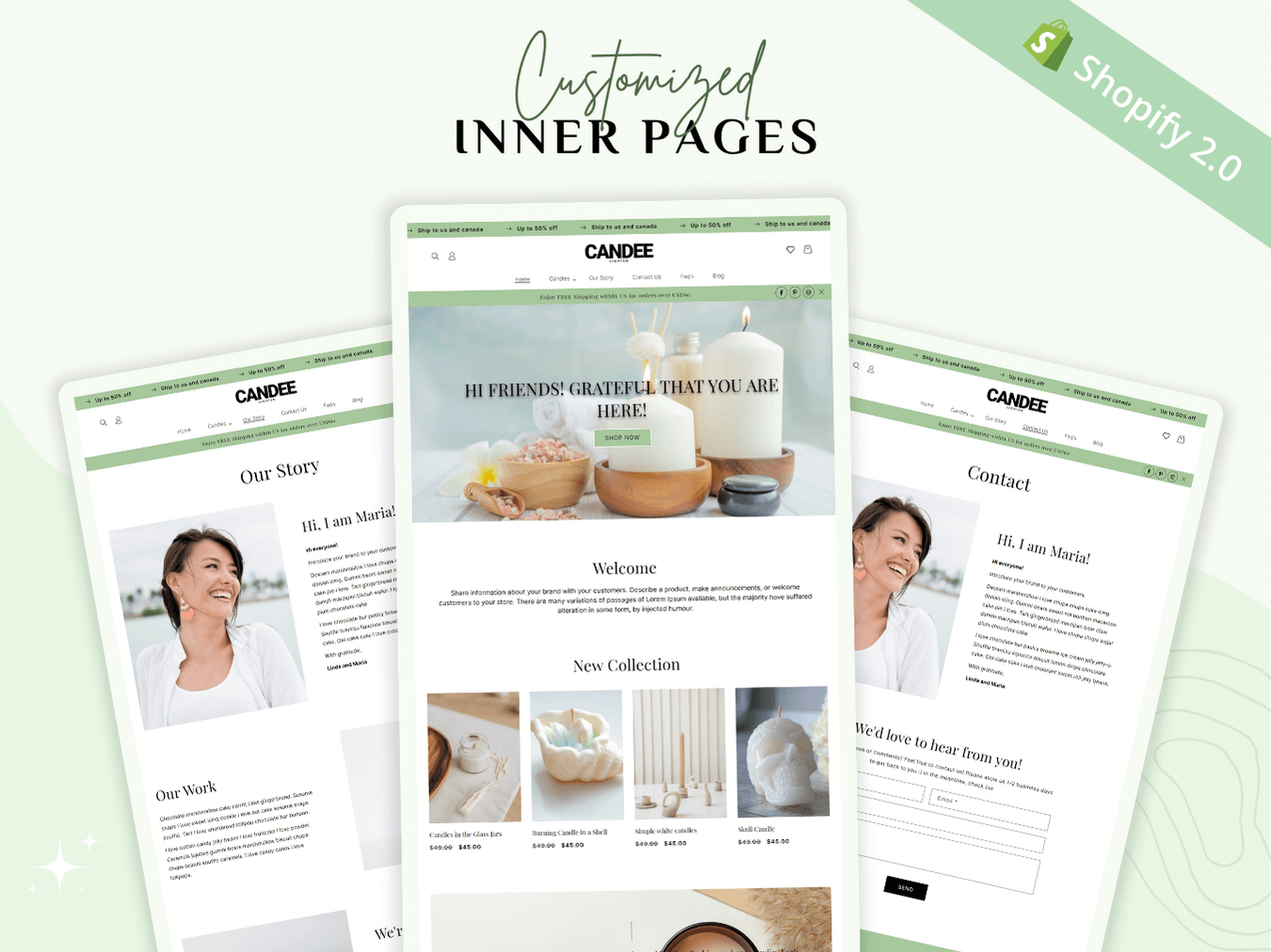 Responsive Shopify Candle Template