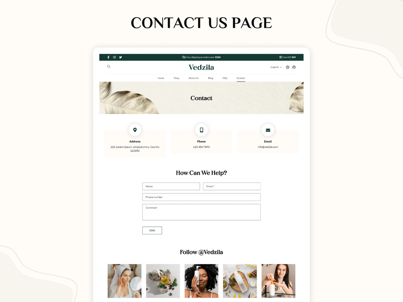 Vedzila- Shopify Skincare Theme - Shopify Beauty Theme - Shopify 2.0 Theme