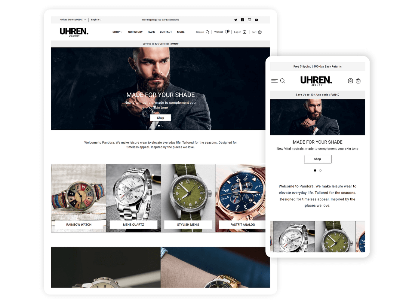 Luxe Luxuries Premium Watch Store Shopify Theme