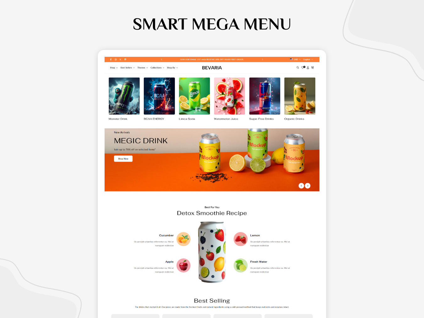 Bevaria - Sophisticated Beverage Shopify 2.0 Template