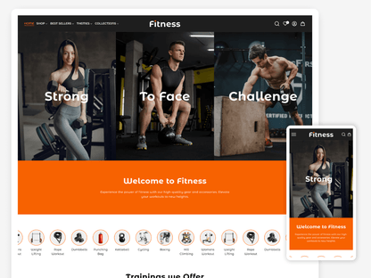 Fitness Equipment & Gym Clothing | Shopify 2.0 Theme