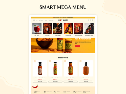 Hot Sauce - Best Sauce Shop | Shopify 2.0 Theme