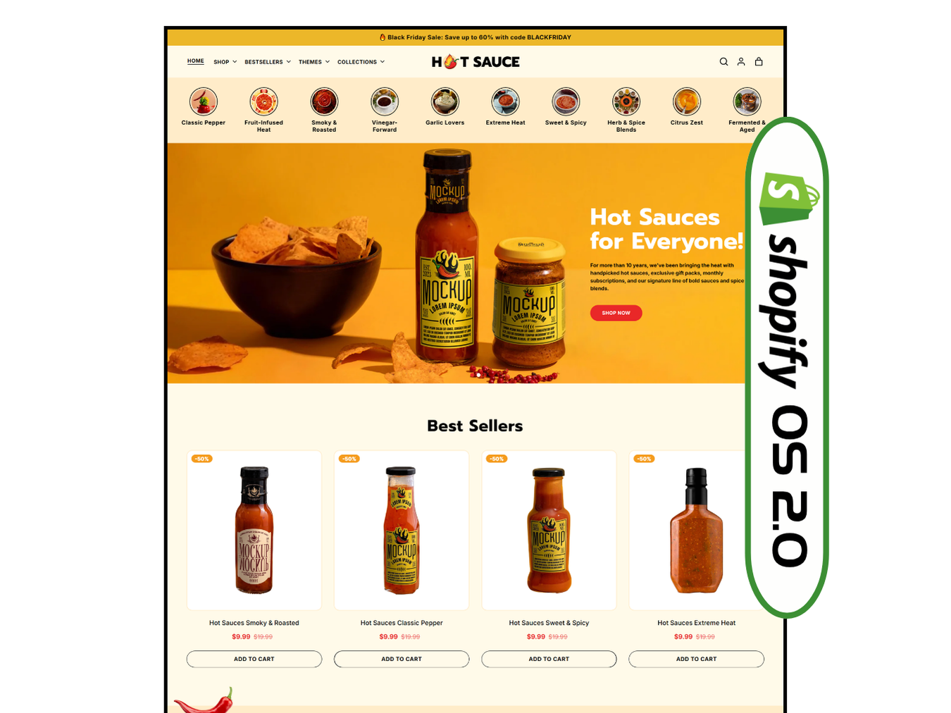 Hot Sauce - Best Sauce Shop | Shopify 2.0 Theme