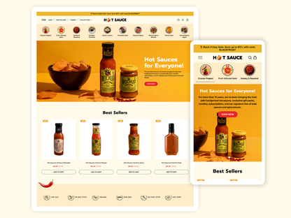 Hot Sauce - Best Sauce Shop | Shopify 2.0 Theme