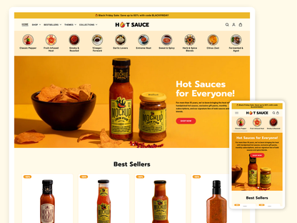Hot Sauce - Best Sauce Shop | Shopify 2.0 Theme