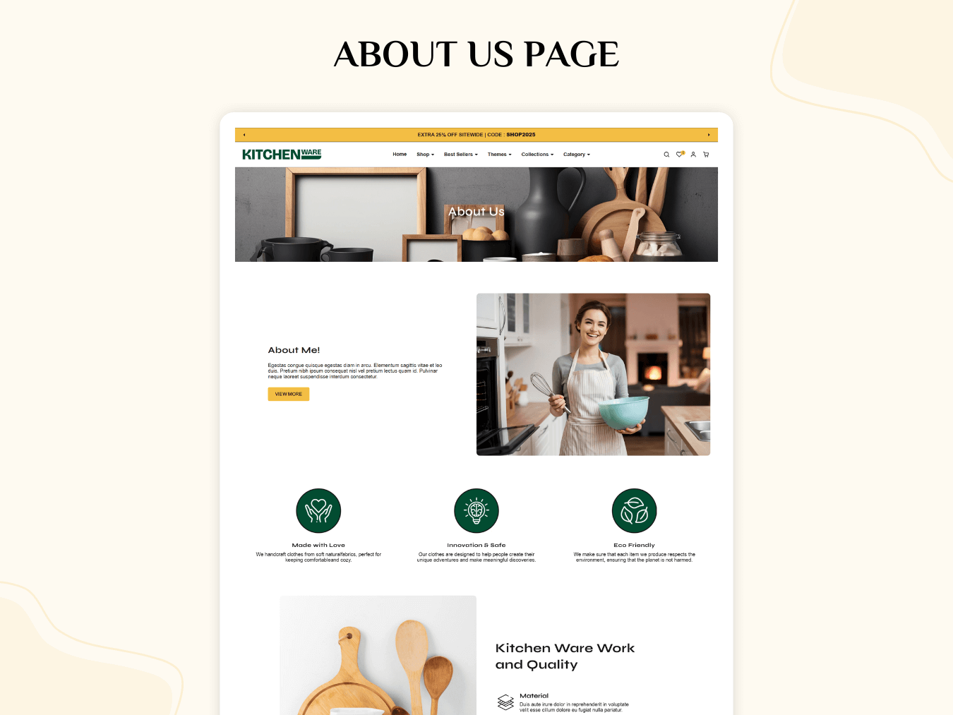 Best Kitchen Ware Store | Shopify 2.0 Template