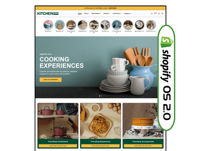Best Kitchen Ware Store | Shopify 2.0 Template