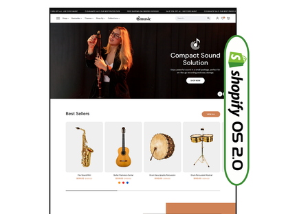 Music - Musical Instruments Store | Shopify 2.0 Theme