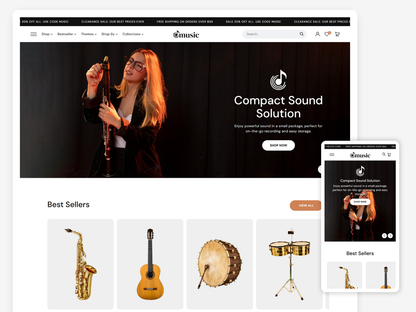 Music - Musical Instruments Store | Shopify 2.0 Theme