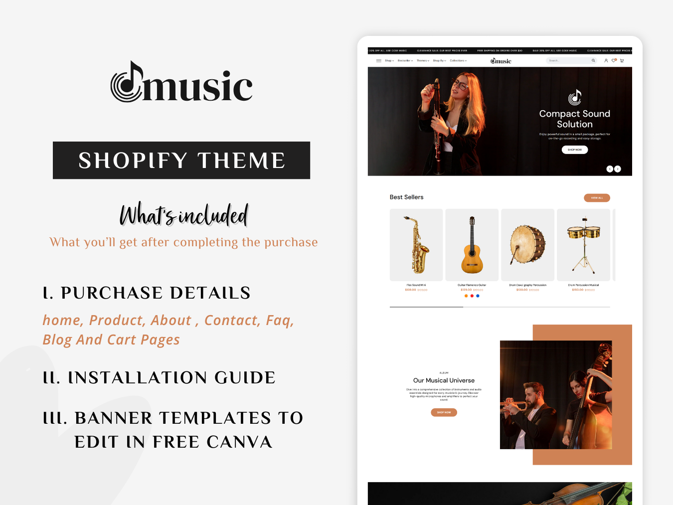 Music - Musical Instruments Store | Shopify 2.0 Theme