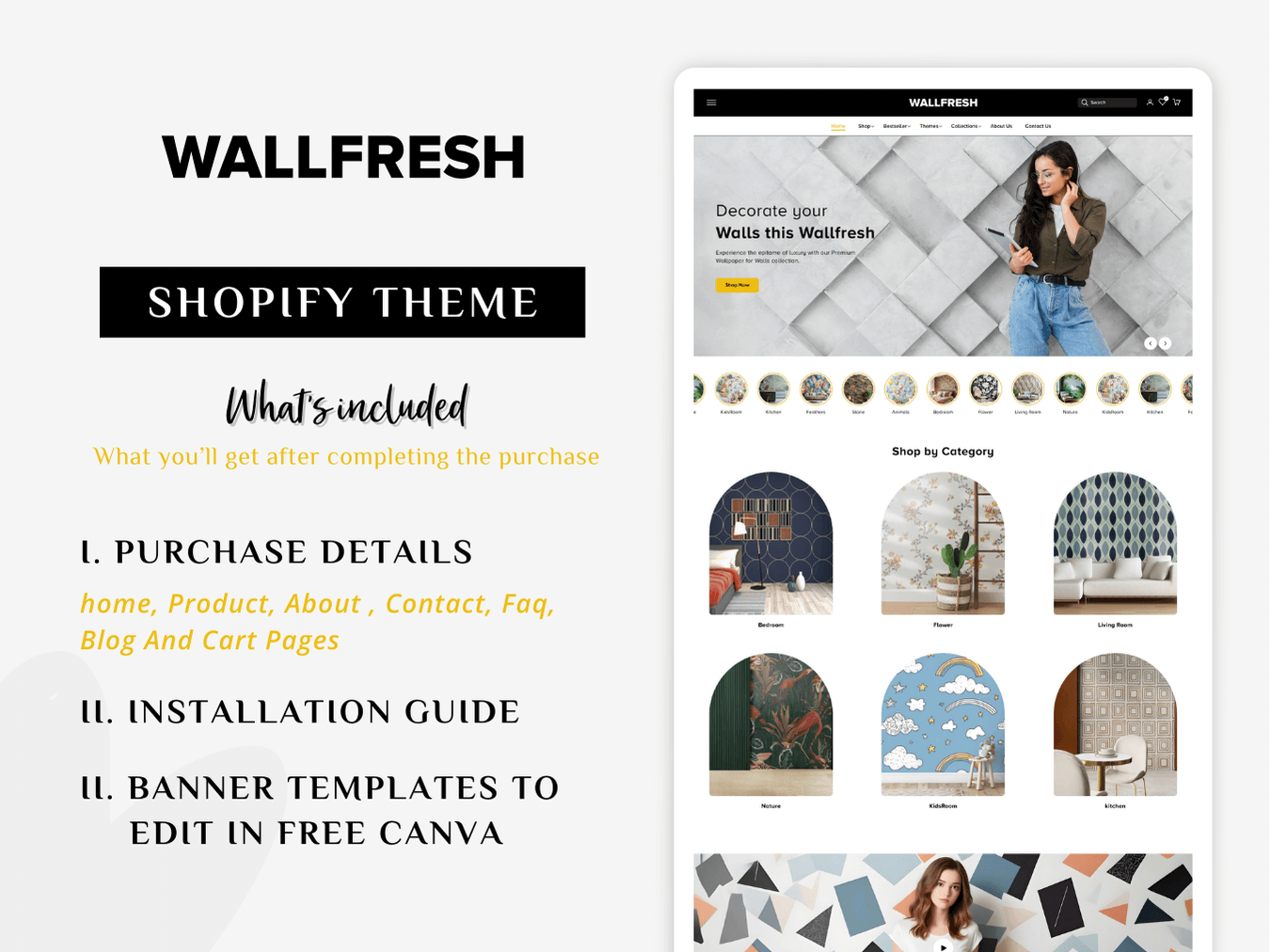 WallFresh - Premium Shopify Wallpaper Themes | Shopify 2.0 Theme