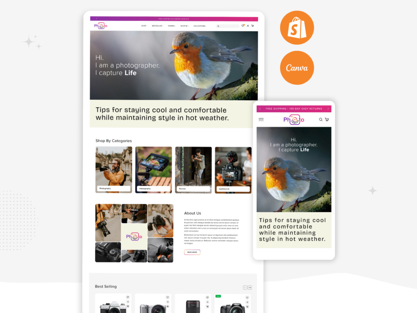 Photo Camera - Best Camera Store | Shopify 2.0 Theme