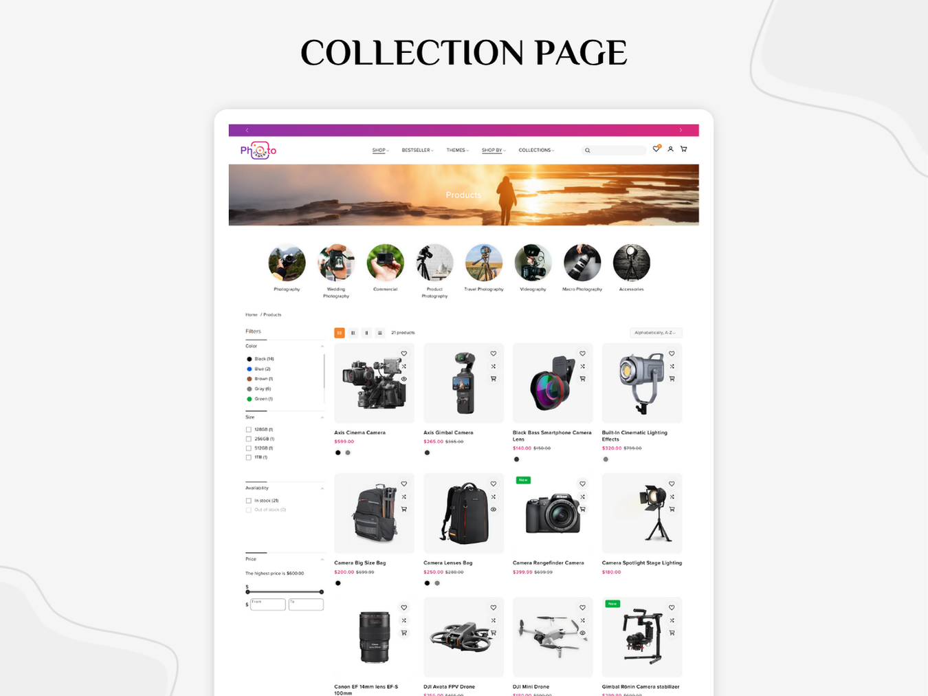 Photo Camera - Best Camera Store | Shopify 2.0 Theme
