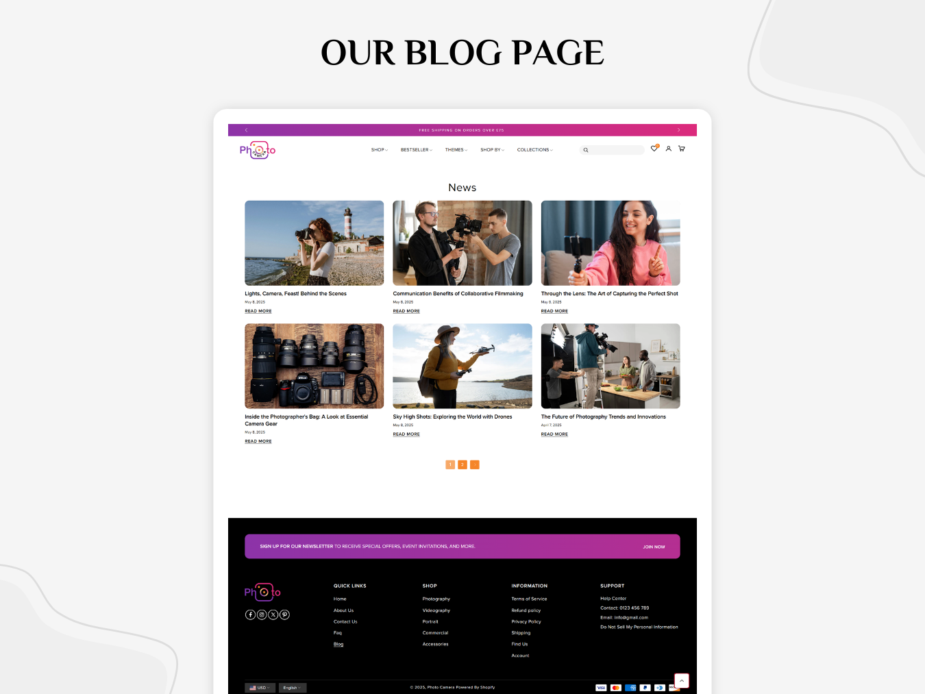 Photo Camera - Best Camera Store | Shopify 2.0 Theme
