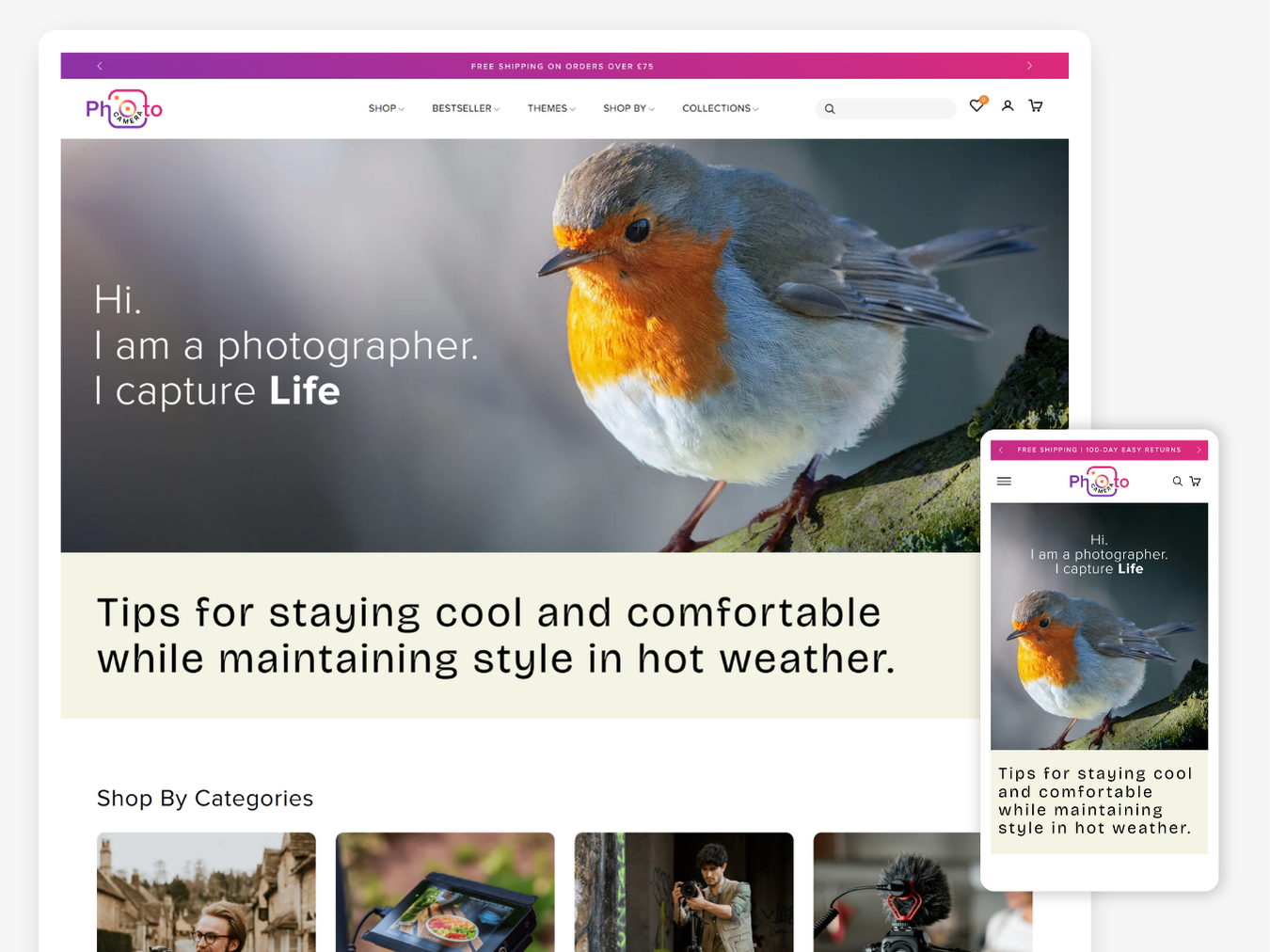 Photo Camera - Best Camera Store | Shopify 2.0 Theme