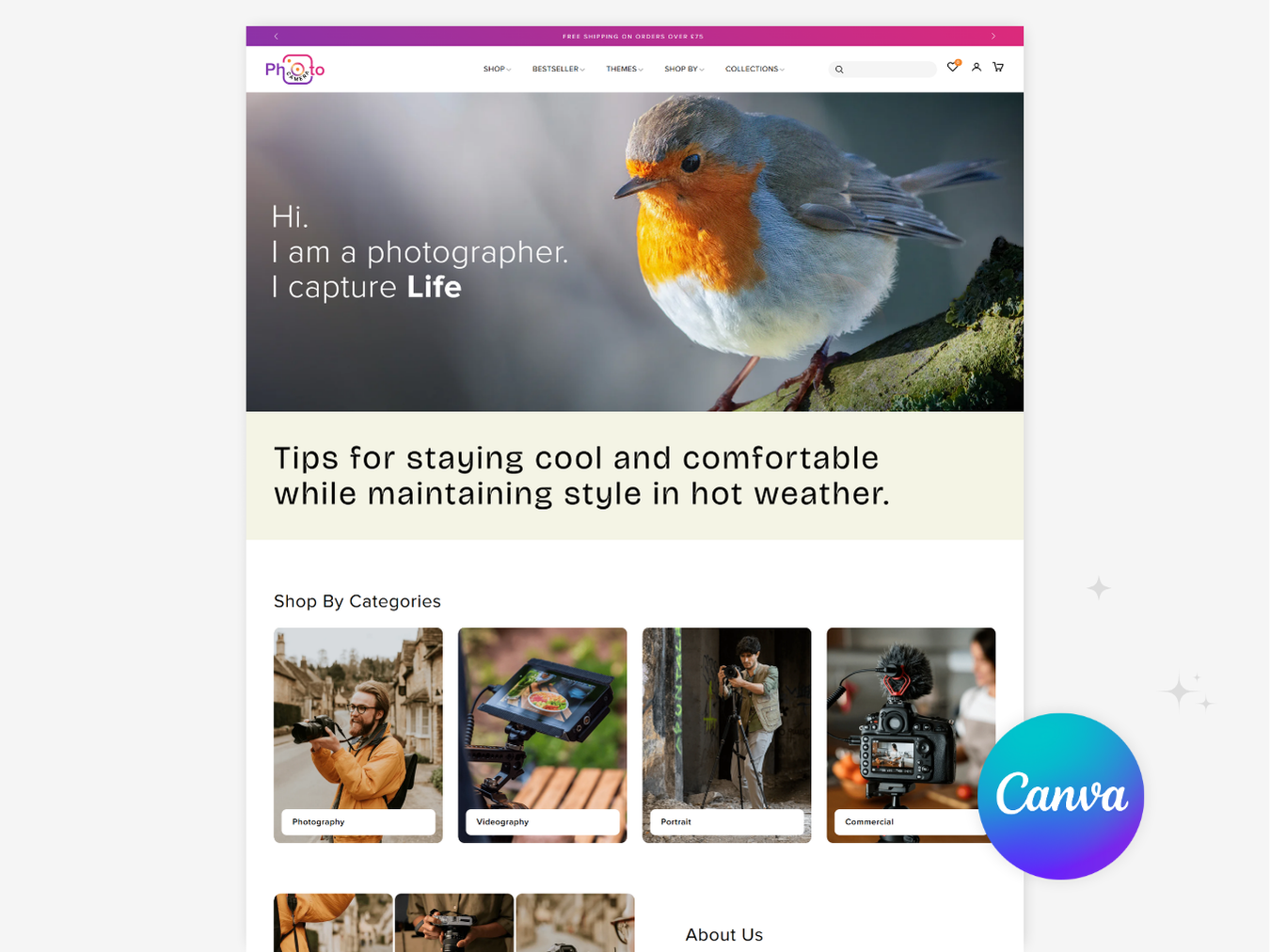 Photo Camera - Best Camera Store | Shopify 2.0 Theme