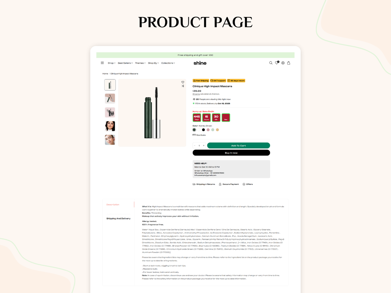 Shine - New Beauty Store | Shopify 2.0 Theme