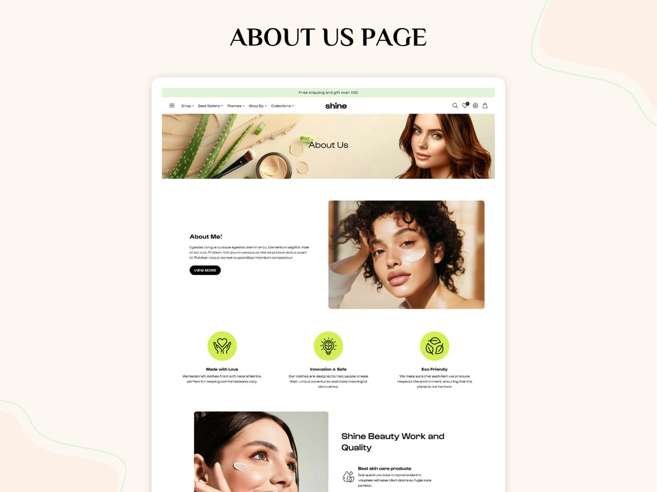 Shine - New Beauty Store | Shopify 2.0 Theme