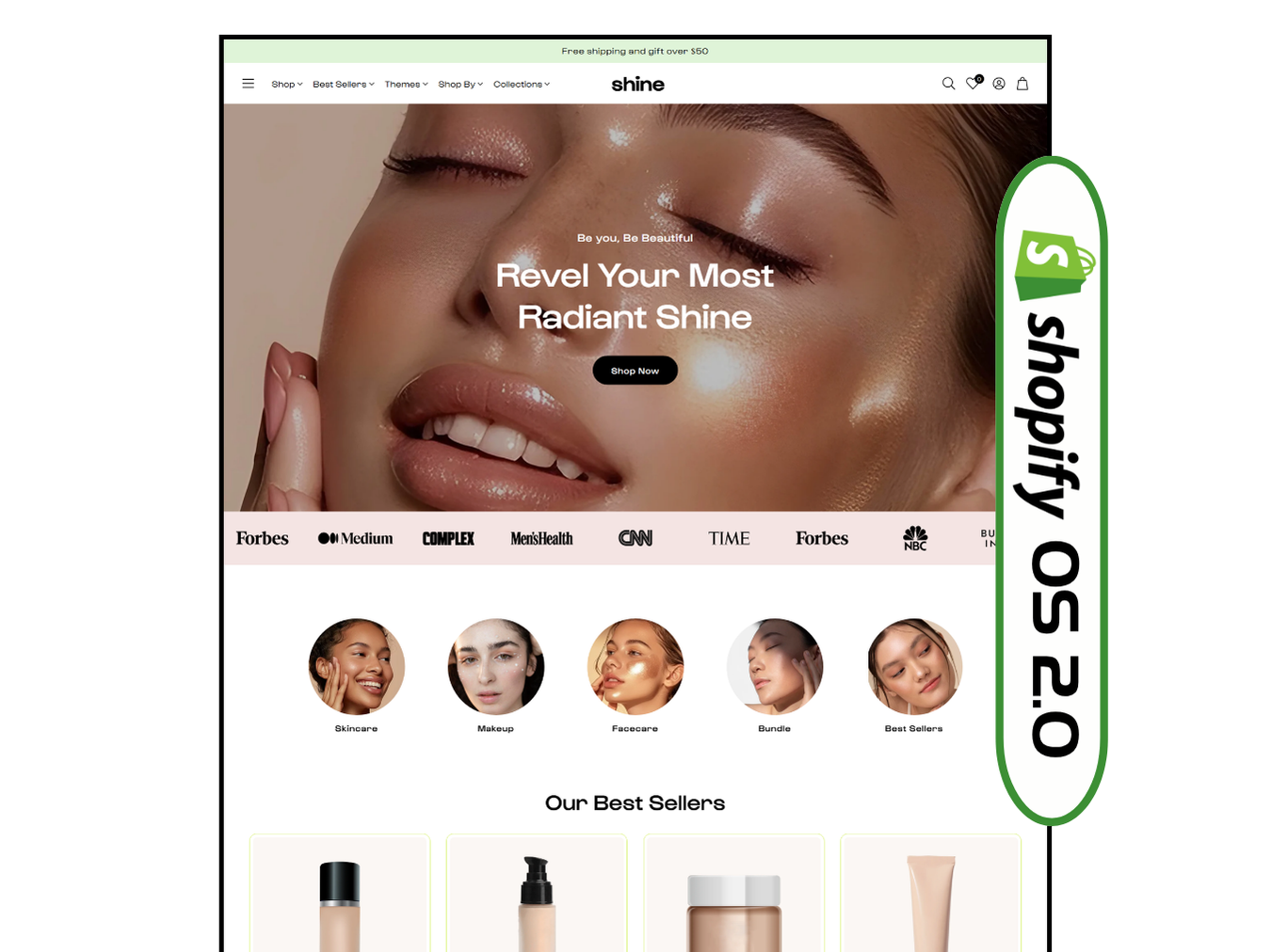 Shine - New Beauty Store | Shopify 2.0 Theme