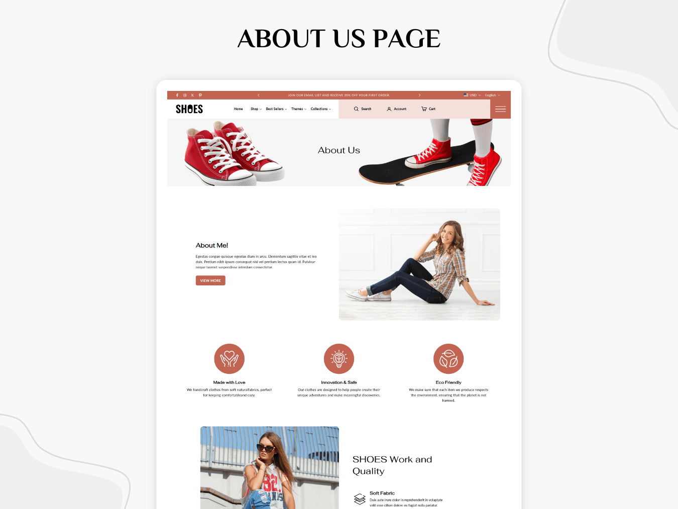 Sports Shoes & Footwear Shoes | Shopify 2.0 Theme