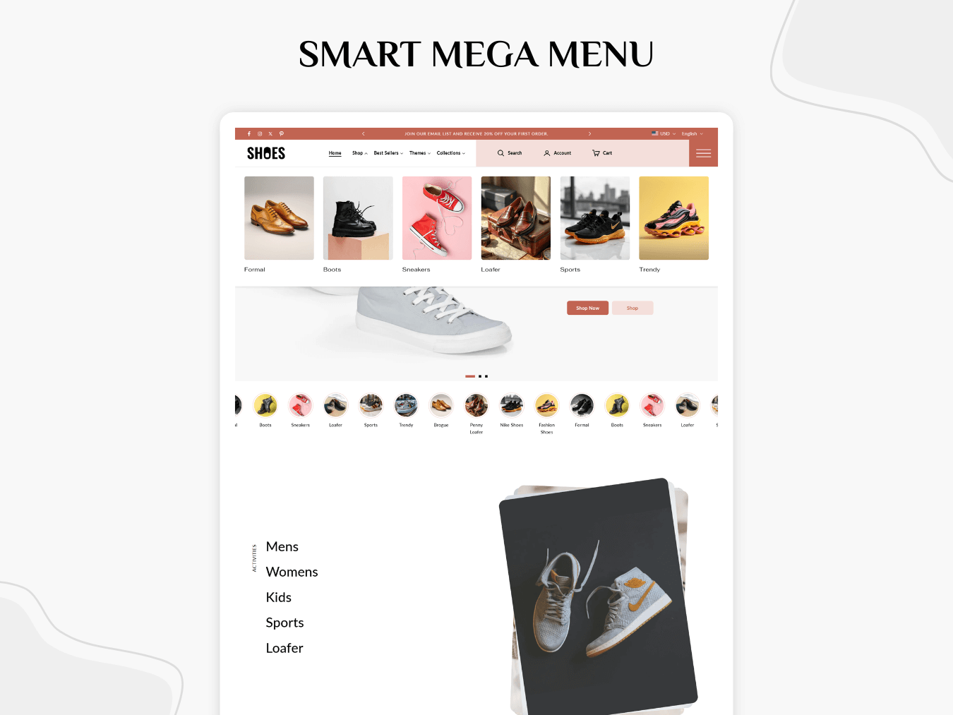 Sports Shoes & Footwear Shoes | Shopify 2.0 Theme