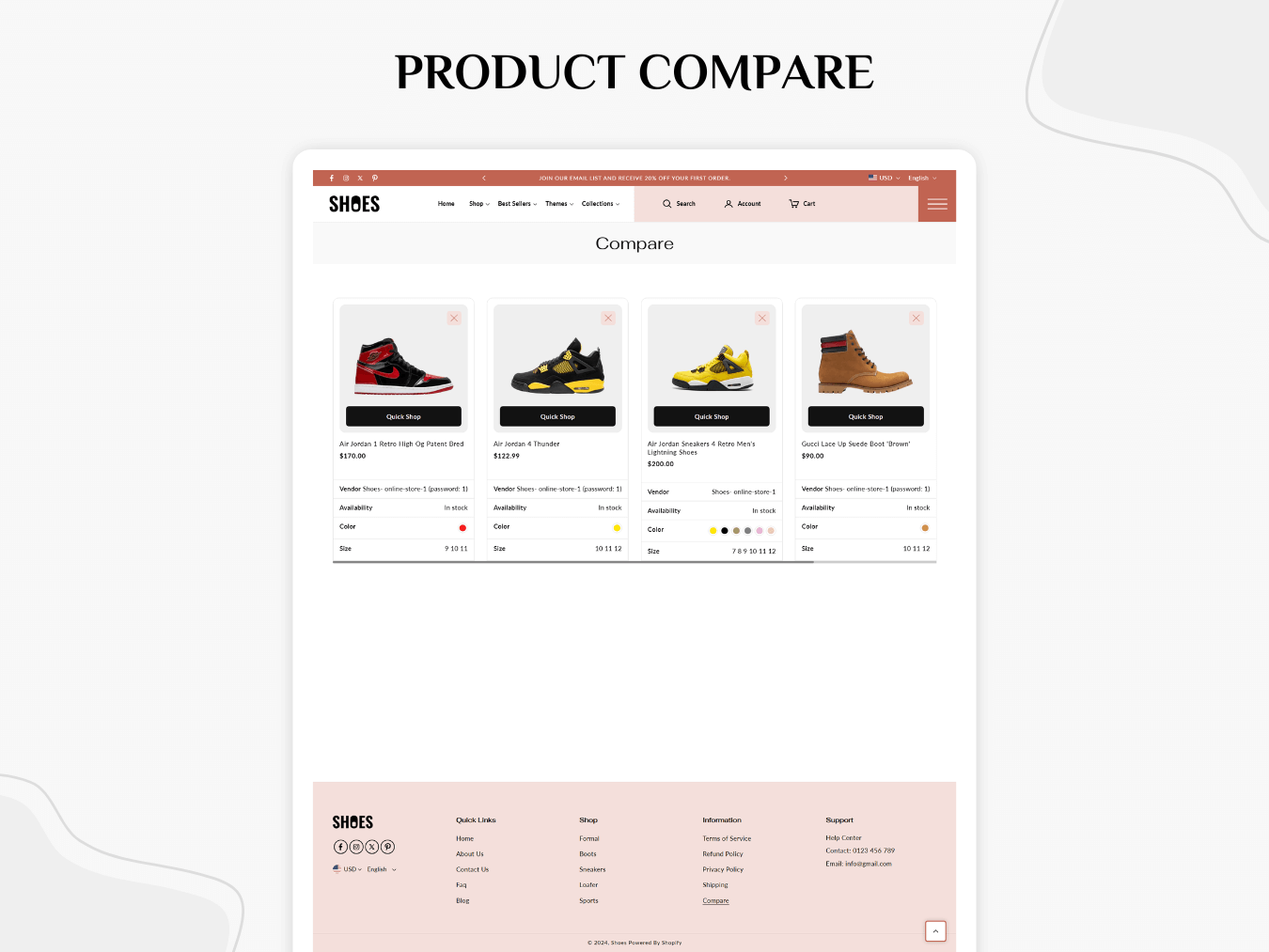 Sports Shoes & Footwear Shoes | Shopify 2.0 Theme