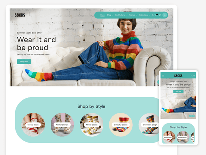 Socks And Fashion Shopify 2.0 Theme