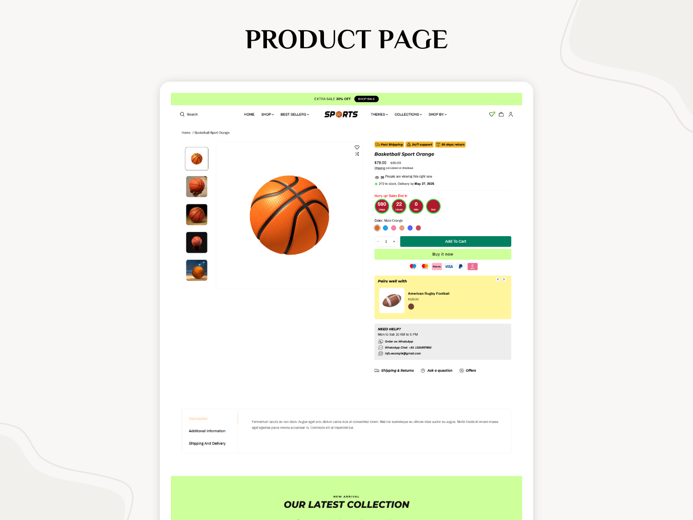Sports Equipment & Clothing | Shopify 2.0 Theme