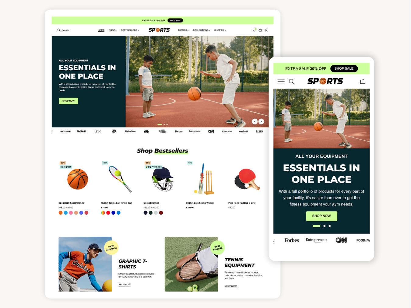 Sports Equipment & Clothing | Shopify 2.0 Theme