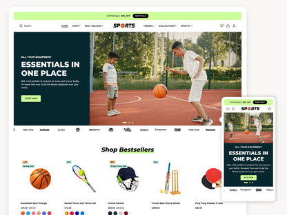 Sports Equipment & Clothing | Shopify 2.0 Theme