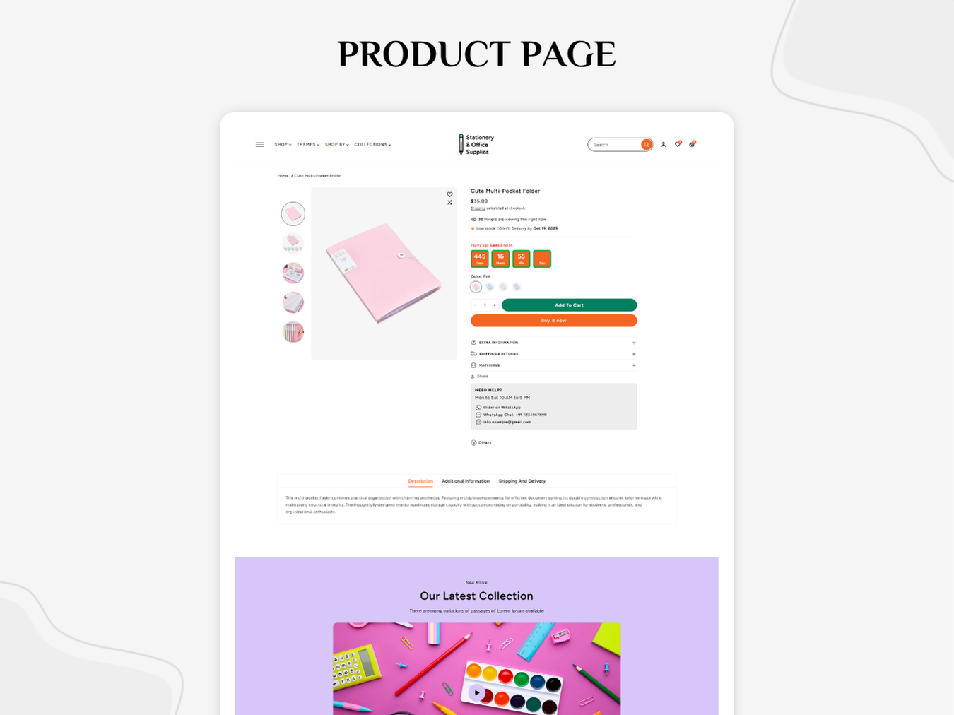 Stationery & Office Supplies - Stationery Store | Shopify 2.0 Theme