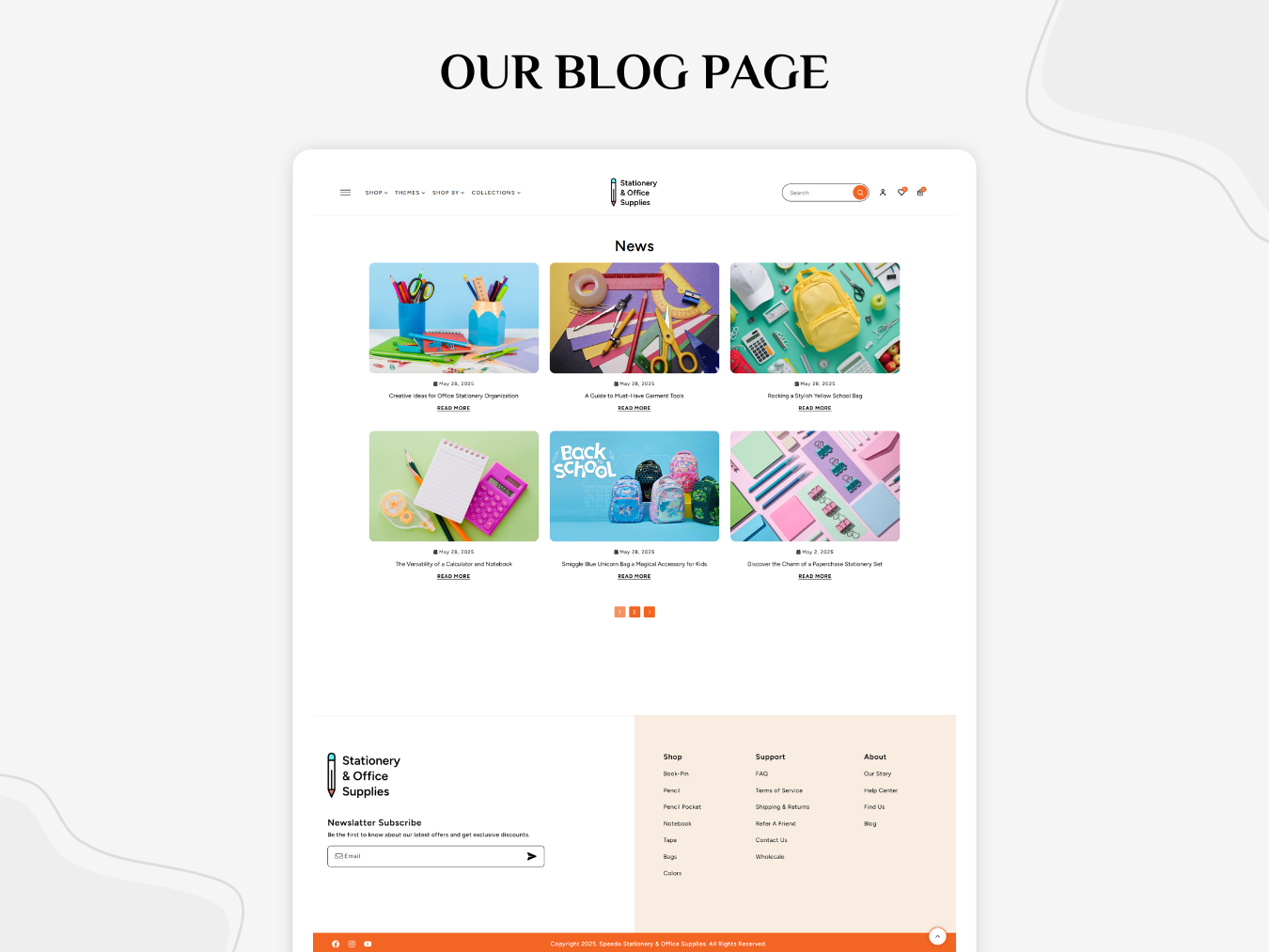 Stationery & Office Supplies - Stationery Store | Shopify 2.0 Theme