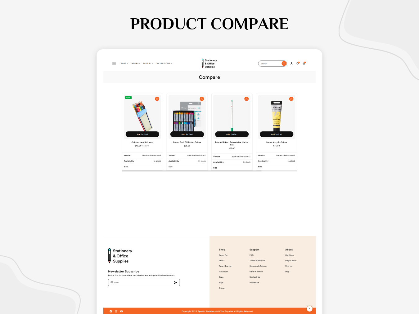 Stationery & Office Supplies - Stationery Store | Shopify 2.0 Theme