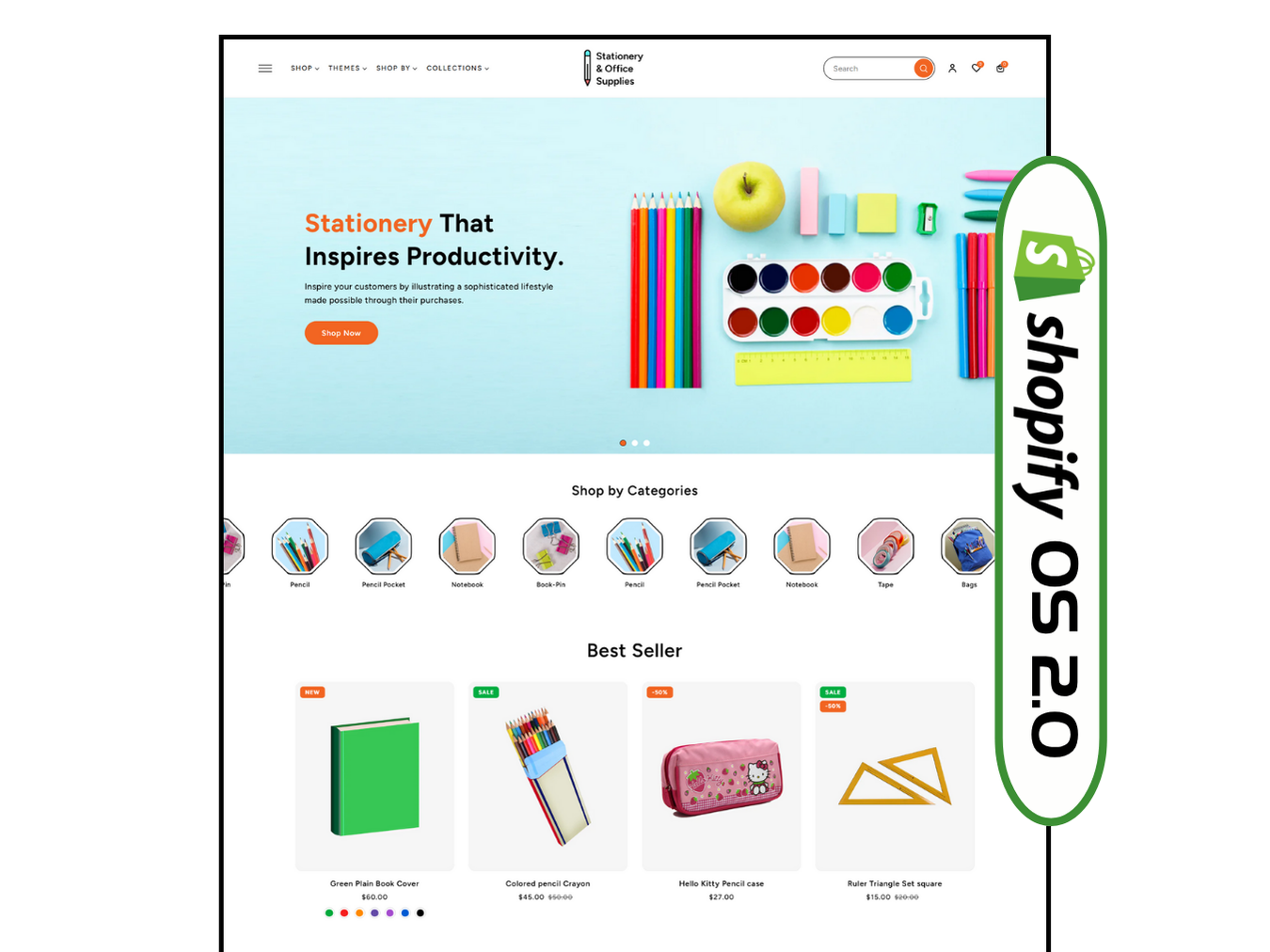 Stationery & Office Supplies - Stationery Store | Shopify 2.0 Theme