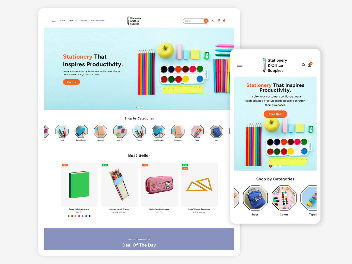 Stationery & Office Supplies - Stationery Store | Shopify 2.0 Theme