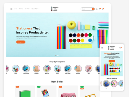 Stationery & Office Supplies - Stationery Store | Shopify 2.0 Theme