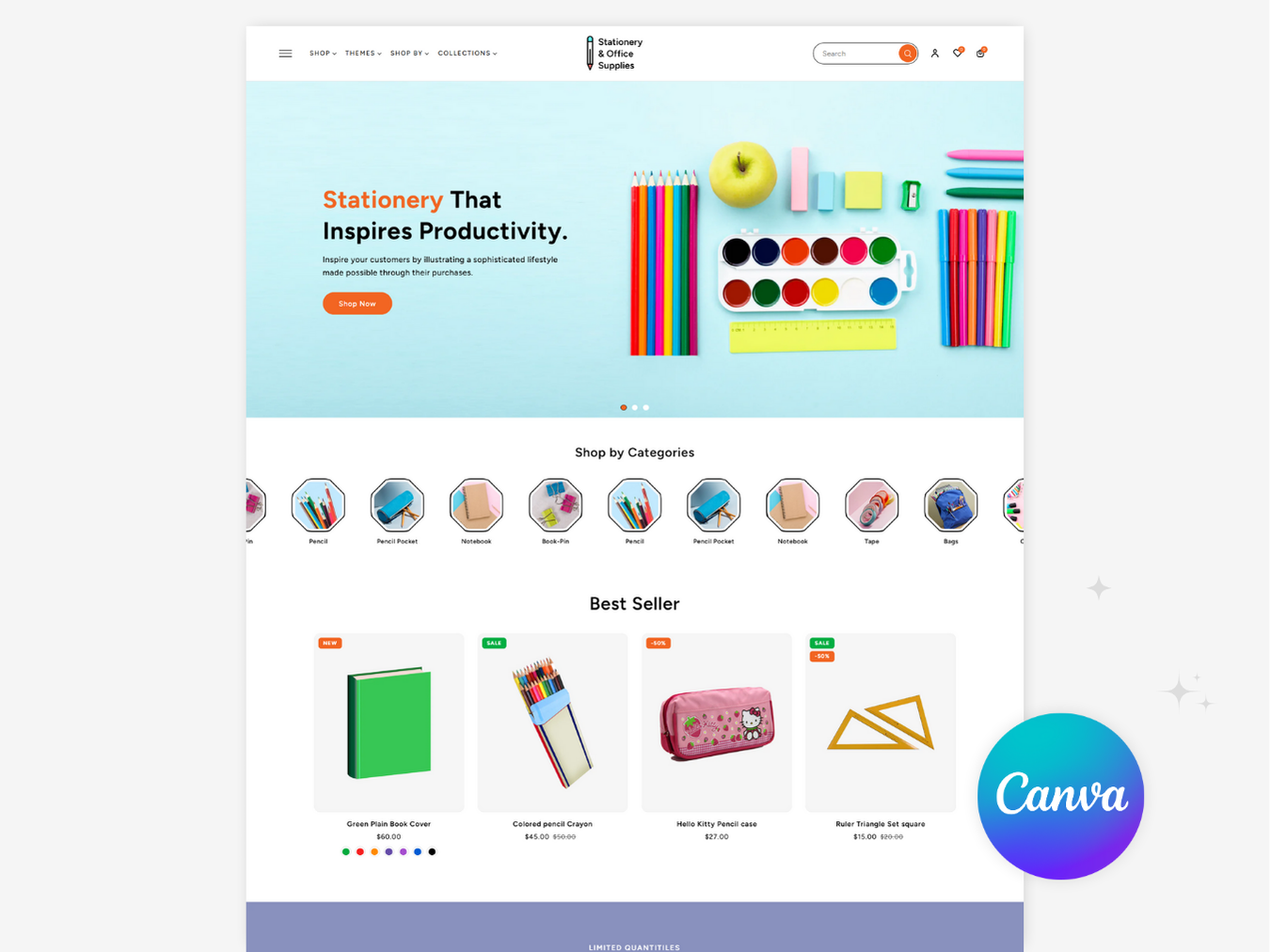 Stationery & Office Supplies - Stationery Store | Shopify 2.0 Theme