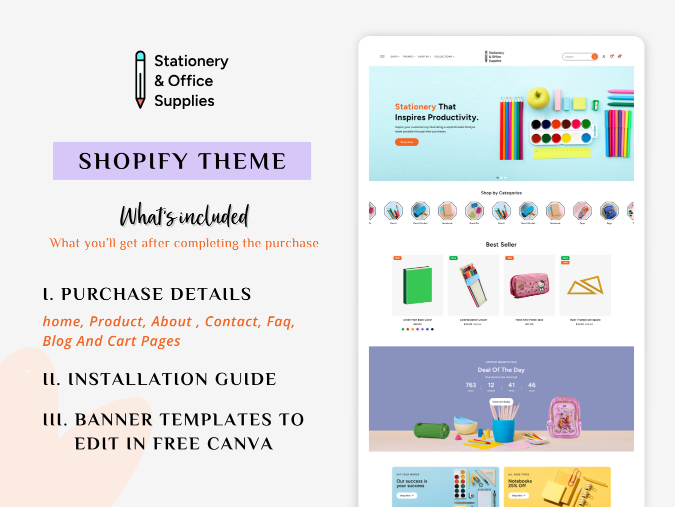 Stationery & Office Supplies - Stationery Store | Shopify 2.0 Theme