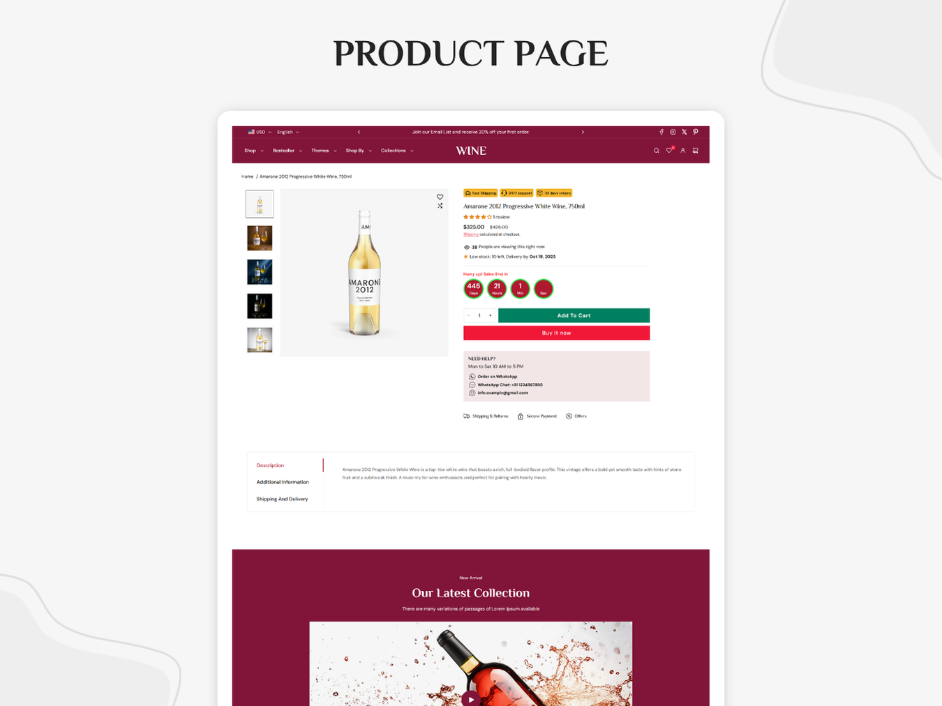 Wine - Best Wine Store | Shopify 2.0 Theme
