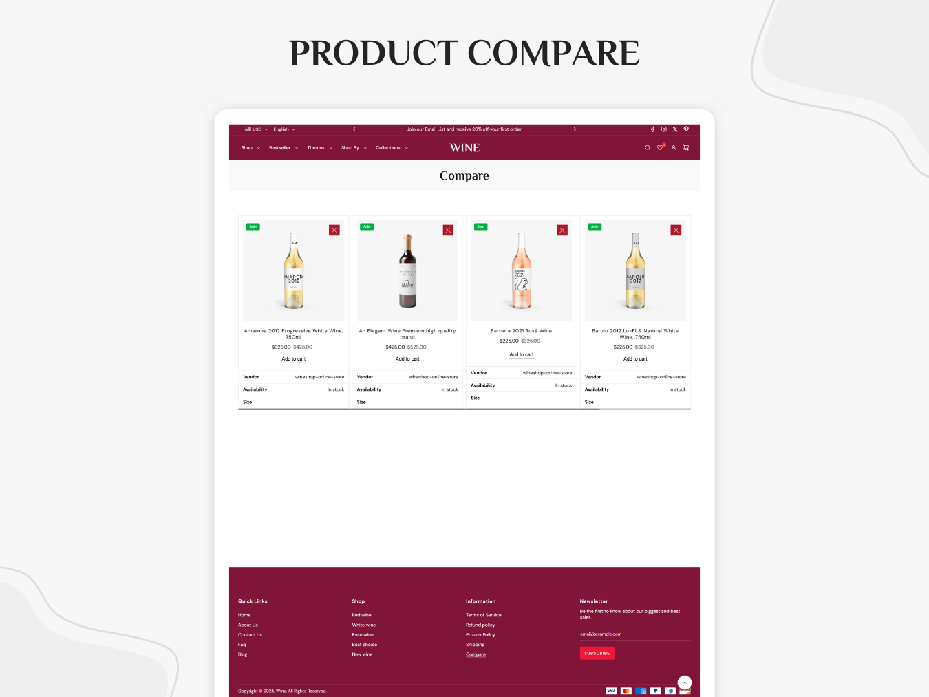 Wine - Best Wine Store | Shopify 2.0 Theme