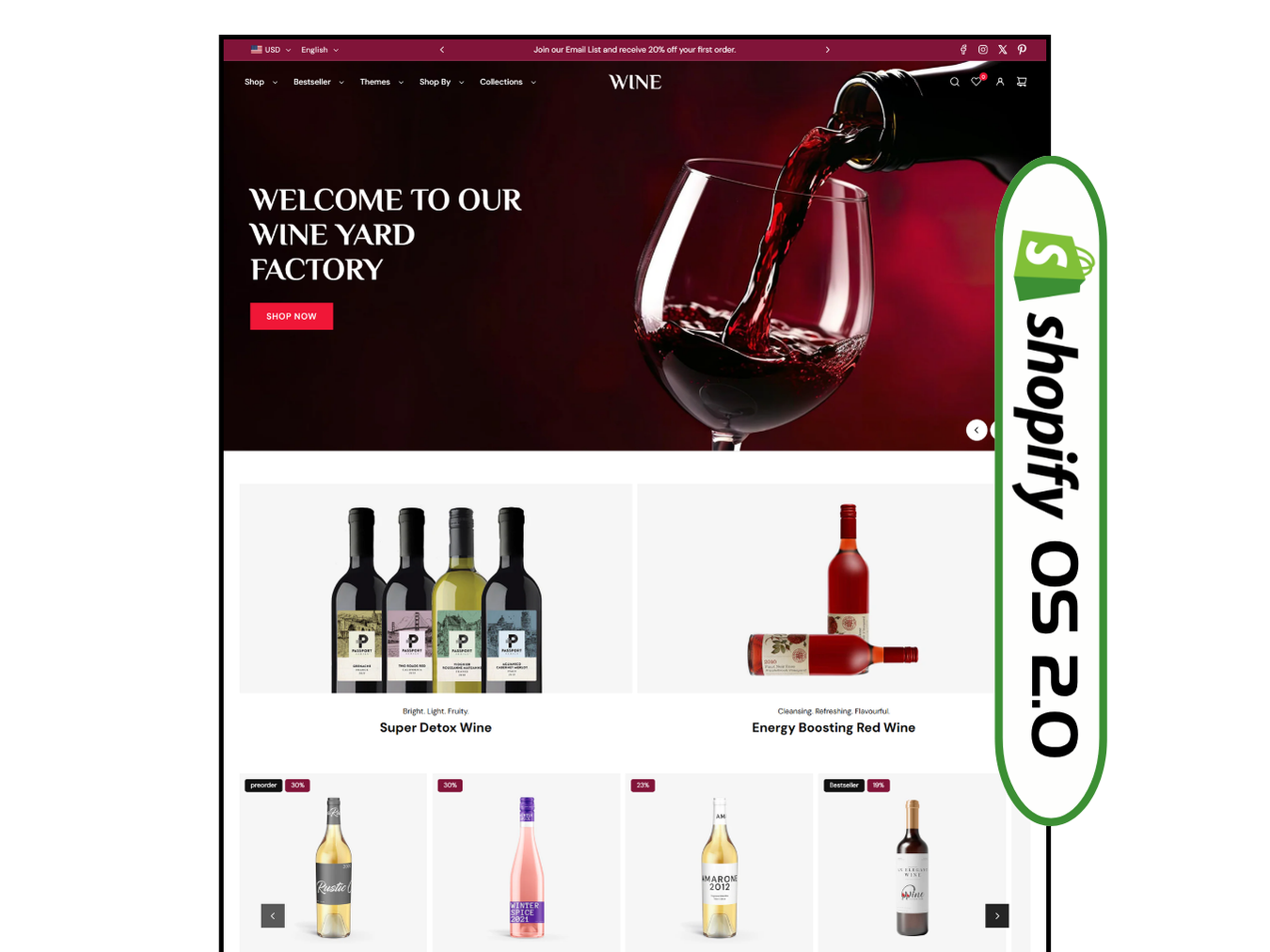 Wine - Best Wine Store | Shopify 2.0 Theme