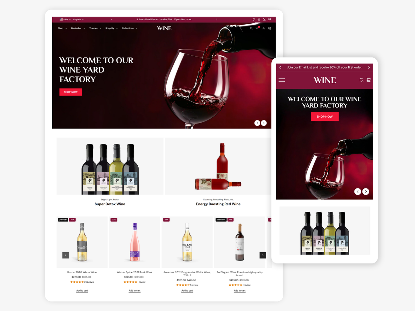 Wine - Best Wine Store | Shopify 2.0 Theme