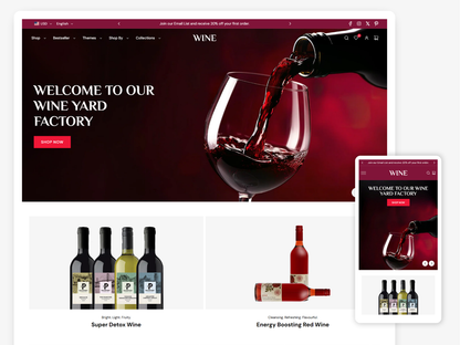 Wine - Best Wine Store | Shopify 2.0 Theme