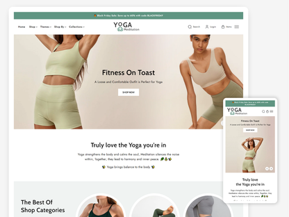 Yoga & Meditation Equipment Store | Shopify 2.0 Theme