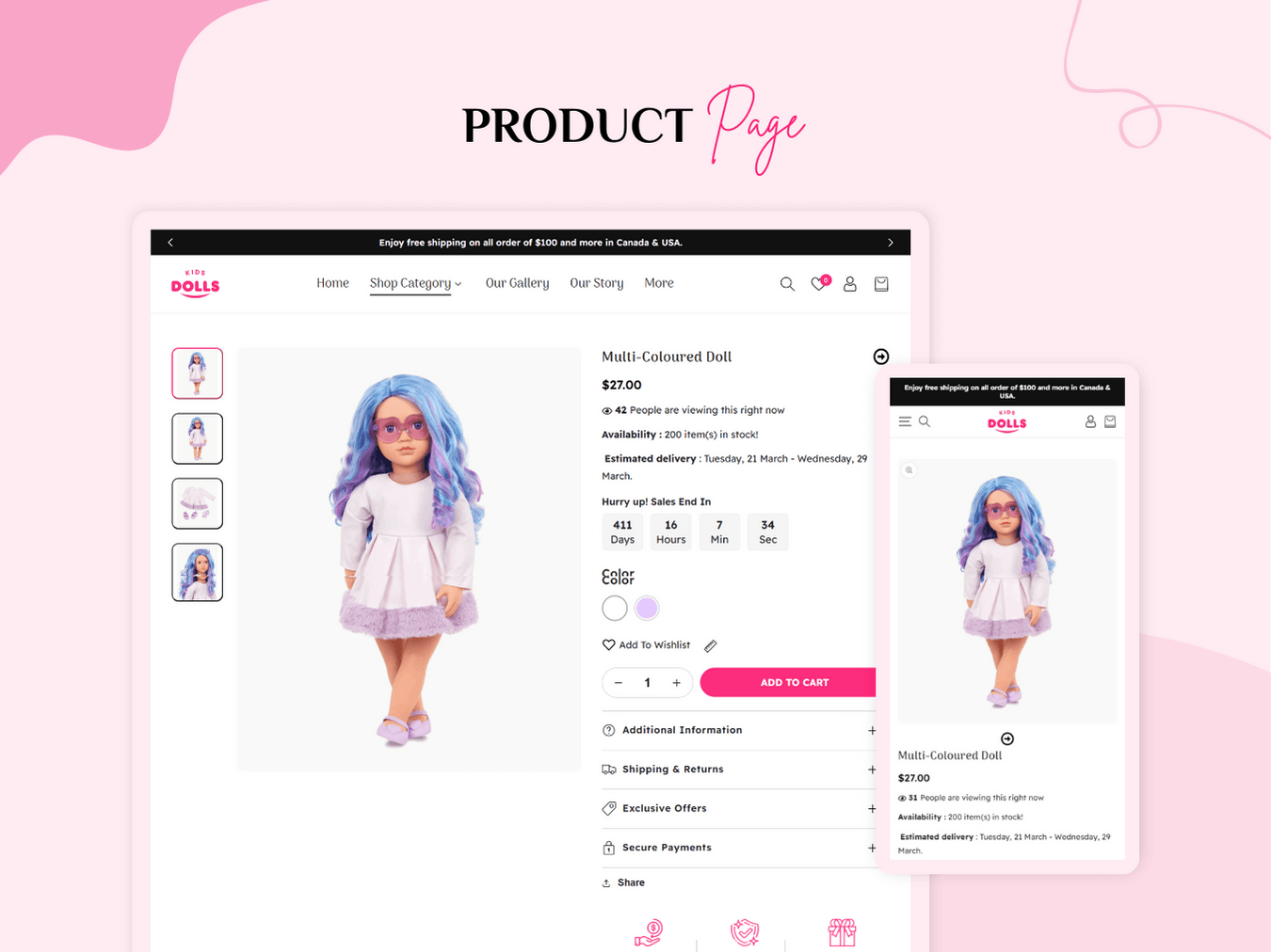DOLLS - Best Shopify Toy Store | Shopify 2.0 Theme