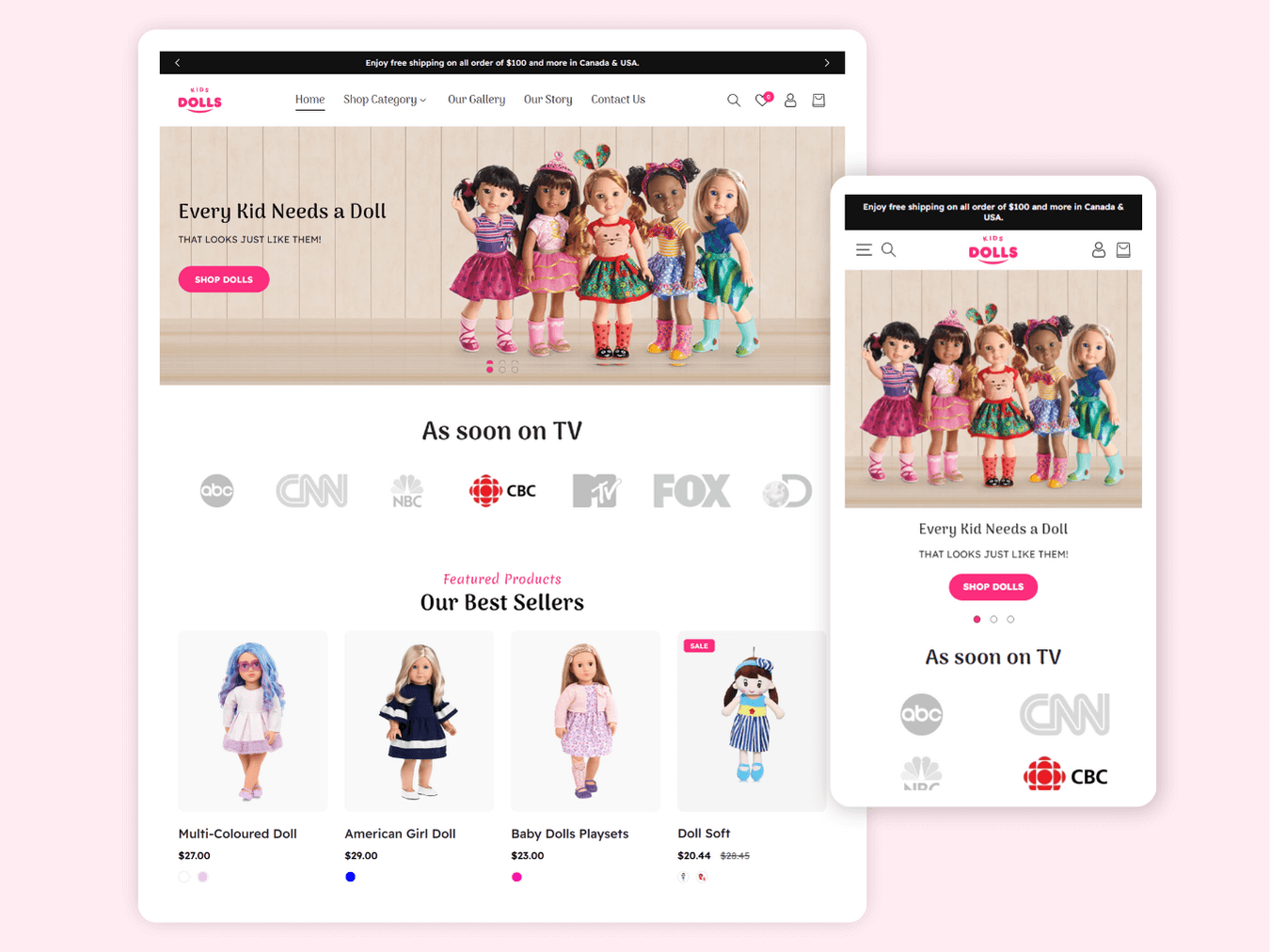 DOLLS - Best Shopify Toy Store | Shopify 2.0 Theme