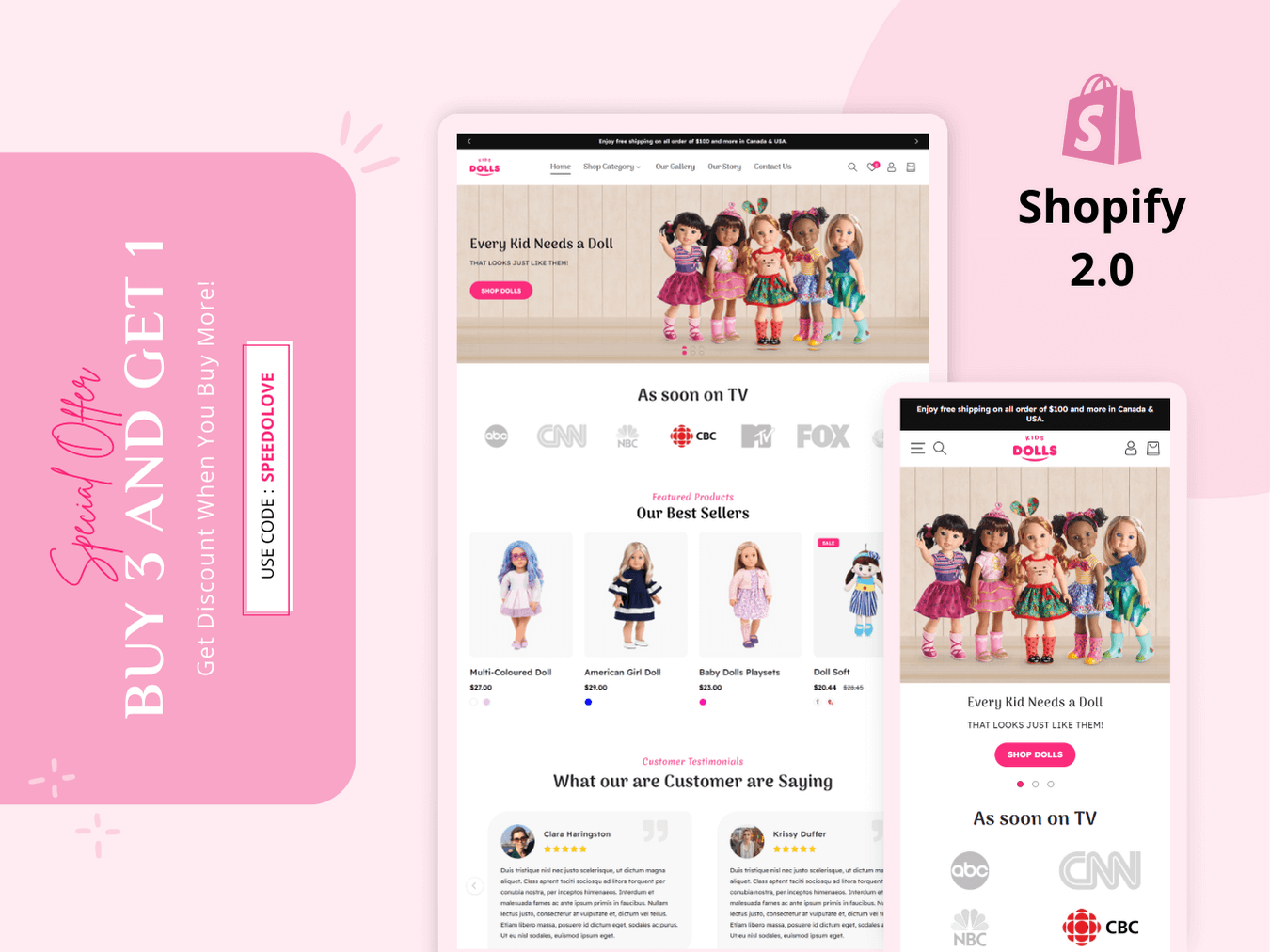 DOLLS - Best Shopify Toy Store | Shopify 2.0 Theme